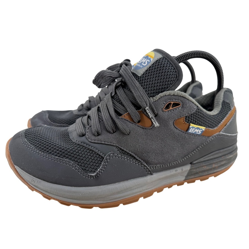 Lems Trailhead Men 9 Stormy Night Dark Grey Hiking Sneakers LM230711 Wide
